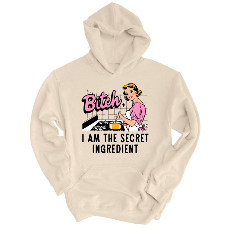 I Am The Secret Ingredient Graphic Hoodie - Sand
