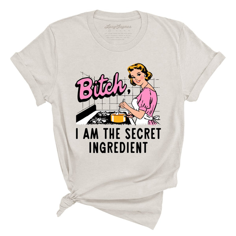 I Am The Secret Ingredient Graphic Tee - Heather Dust