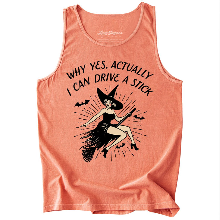 I Can Drive a Stick Comfort Colors Tank Top