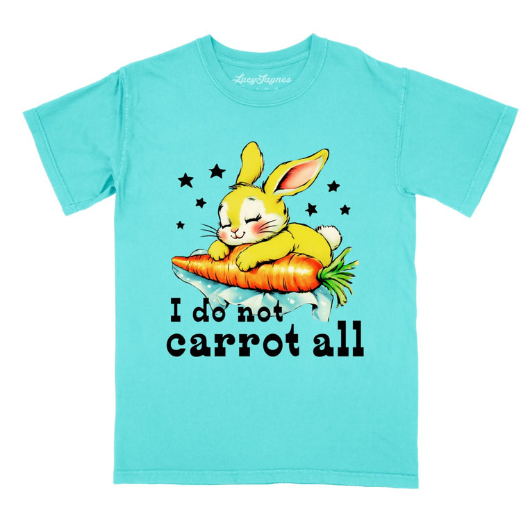 I Do Not Carrot All Comfort Colors Graphic Tee - Lagoon Blue