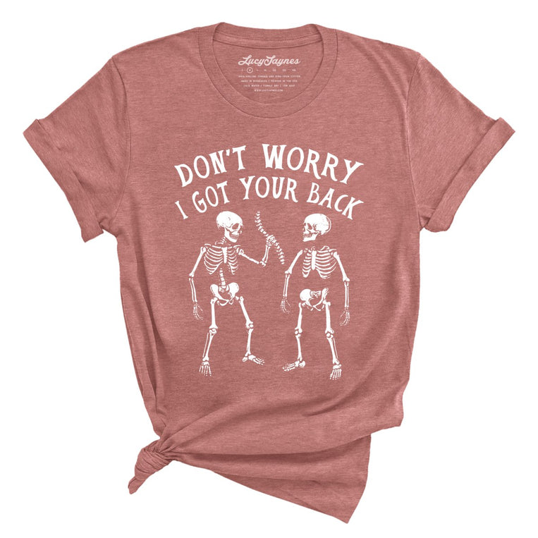 I Got Your Back Graphic Tee - Heather Mauve