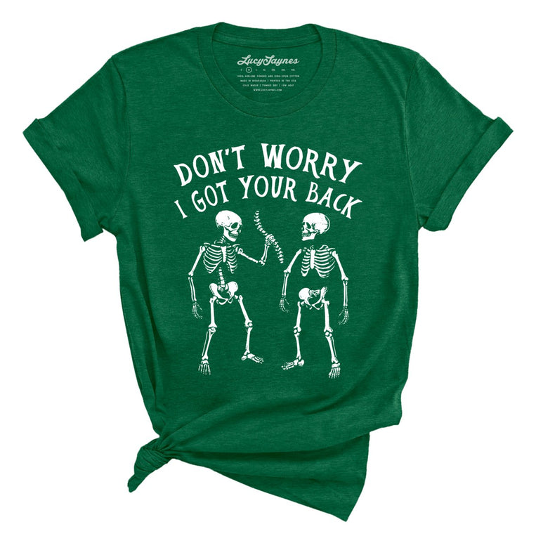 I Got Your Back Graphic Tee - Heather Grass Green