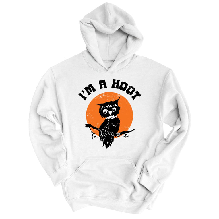 I'm a Hoot Graphic Hoodie - White