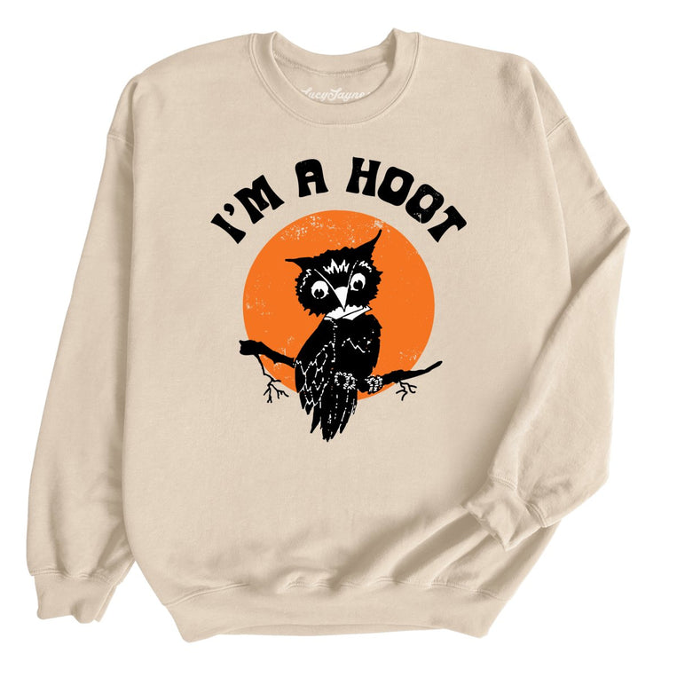 I'm a Hoot Graphic Sweatshirt - Sand