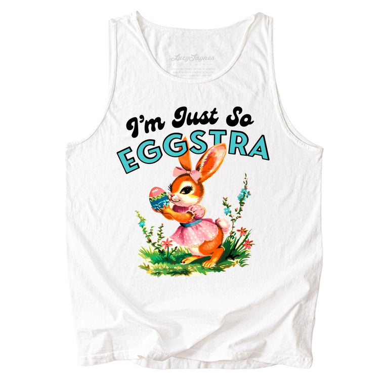 I'm Just So Eggstra Comfort Colors Graphic Tank Top