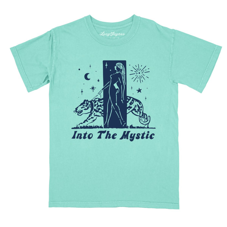 Into The Mystic Comfort Colors Graphic Tee - Chalky Mint