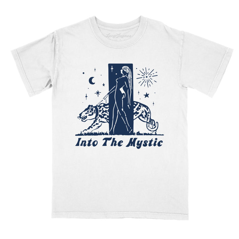 Into The Mystic Comfort Colors Graphic Tee - White