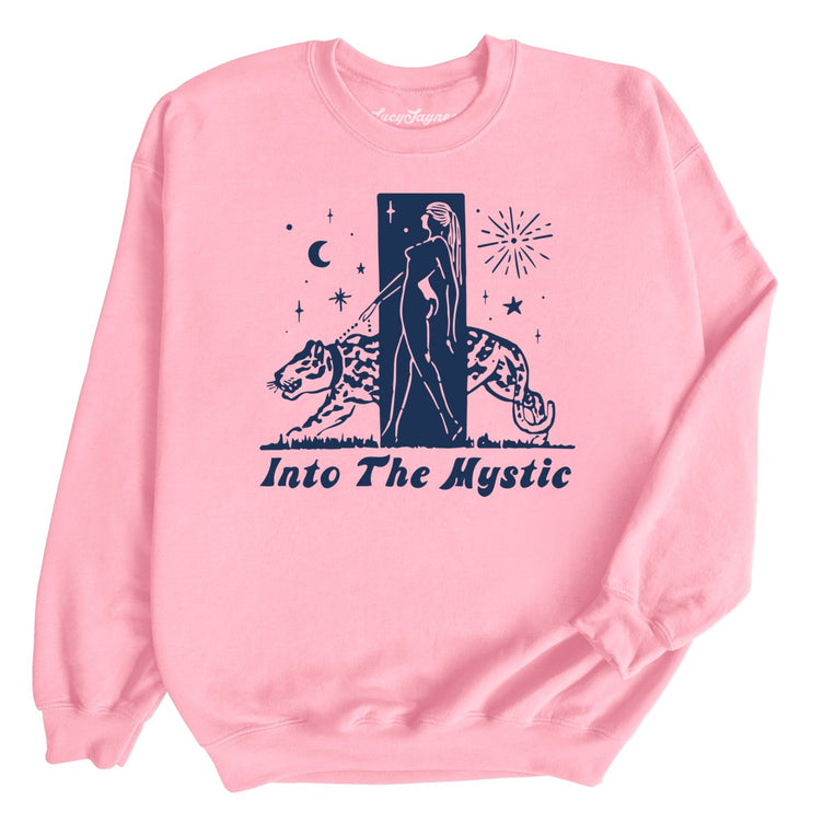 Into The Mystic Graphic Sweatshirt - Light Pink