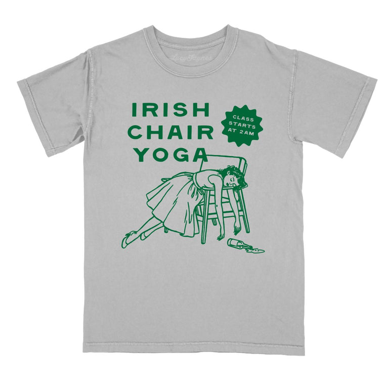 Irish Chair Yoga Comfort Colors Graphic Tee - Granite