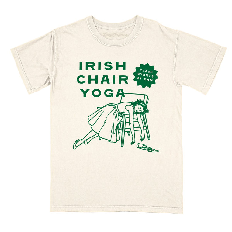 Irish Chair Yoga Comfort Colors Graphic Tee - Ivory