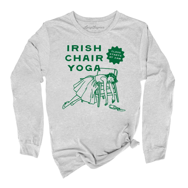 Irish Chair Yoga Graphic Long Sleeve Tee