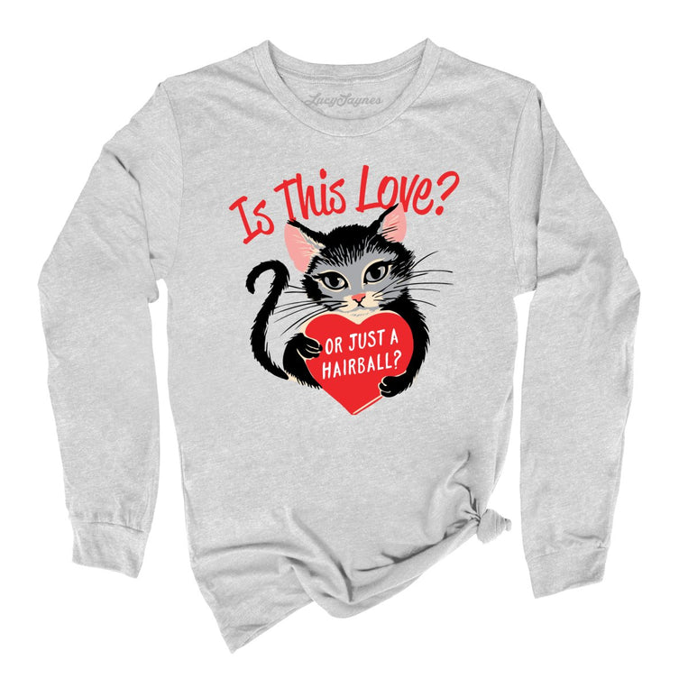 Is This Love Graphic Long Sleeve Tee - Athletic Heather