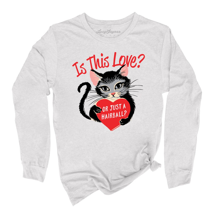 Is This Love Graphic Long Sleeve Tee - Ash