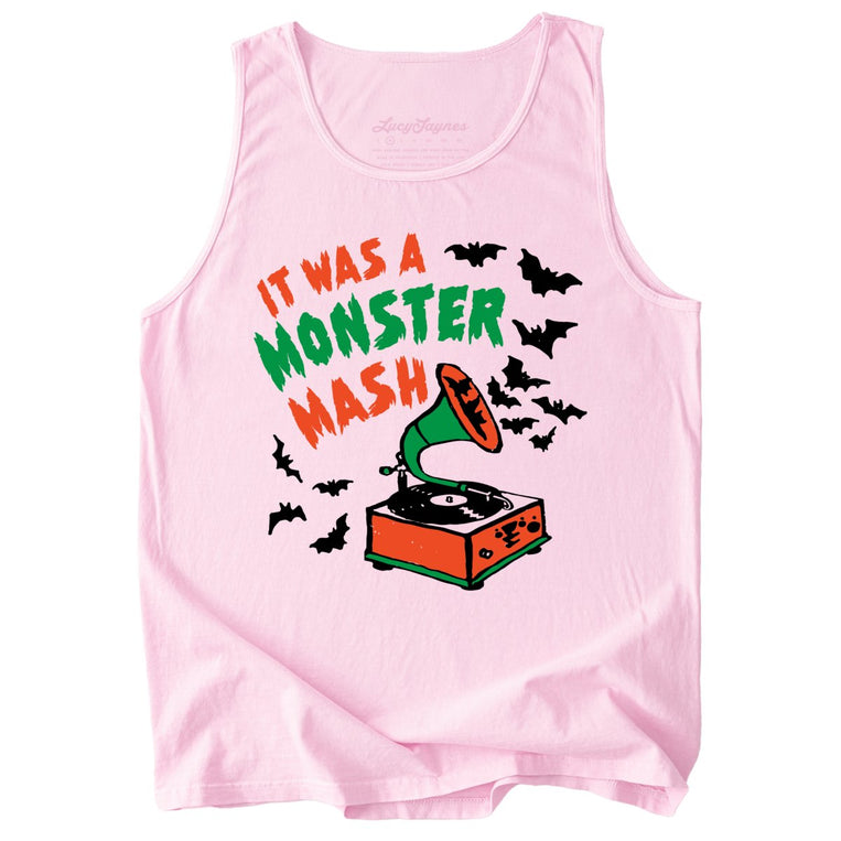 It Was A Monster Mash Comfort Colors Graphic Tank Top - Blossom