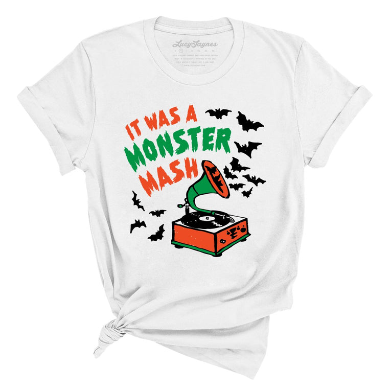 It Was A Monster Mash Graphic Tee - White