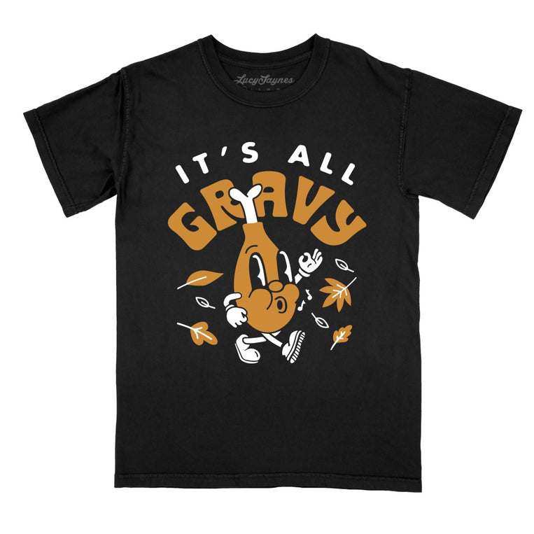 It's All Gravy Comfort Colors Graphic Tee - Black