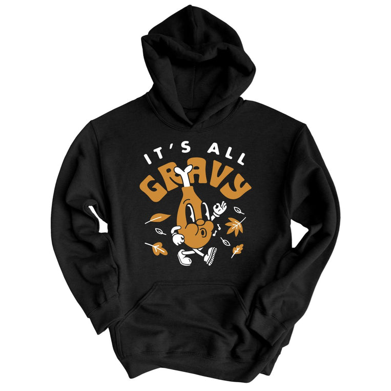 It's All Gravy Graphic Hoodie - Black