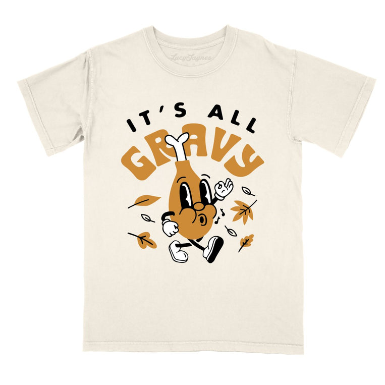 It's All Gravy Comfort Colors Graphic Tee - Ivory