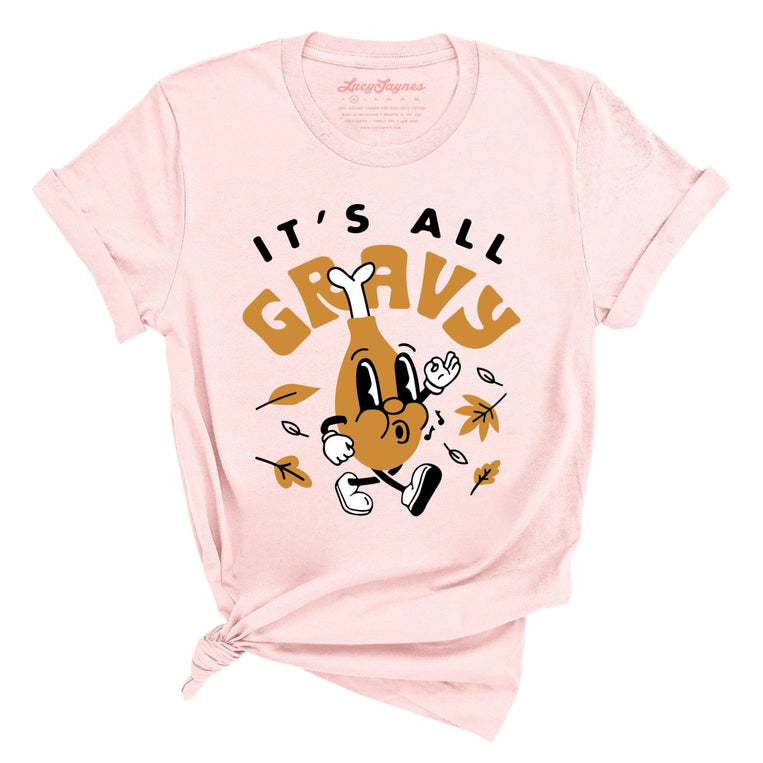 It's All Gravy Graphic Tee - Soft Pink