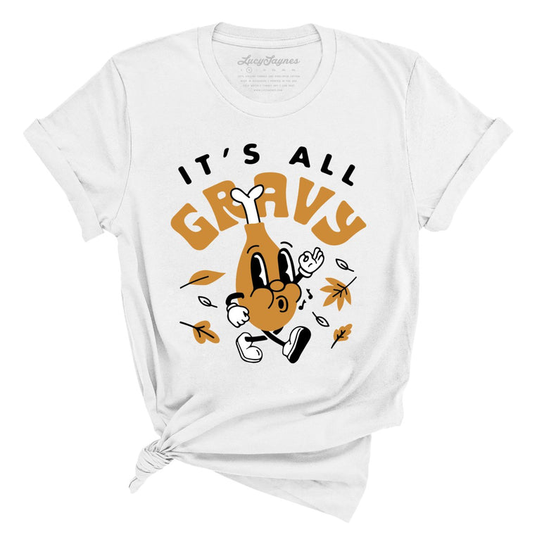 It's All Gravy Graphic Tee - White