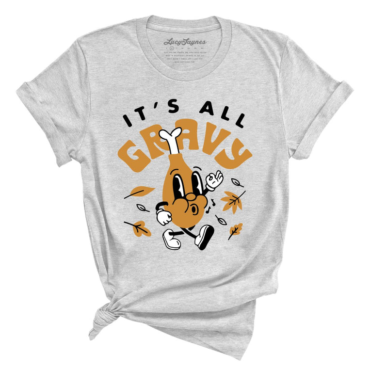 It's All Gravy Graphic Tee - Athletic Heather