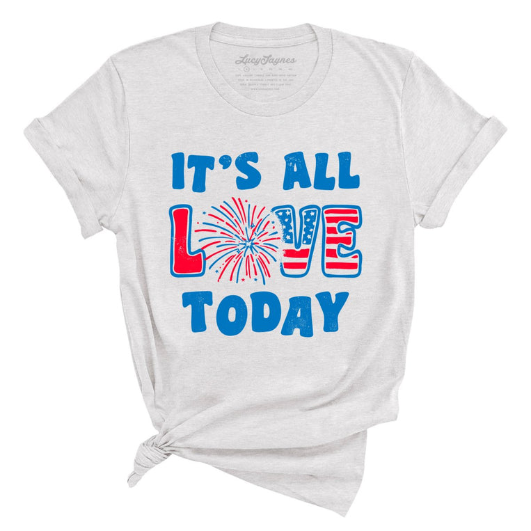 It's All Love Today Graphic Tee - Ash