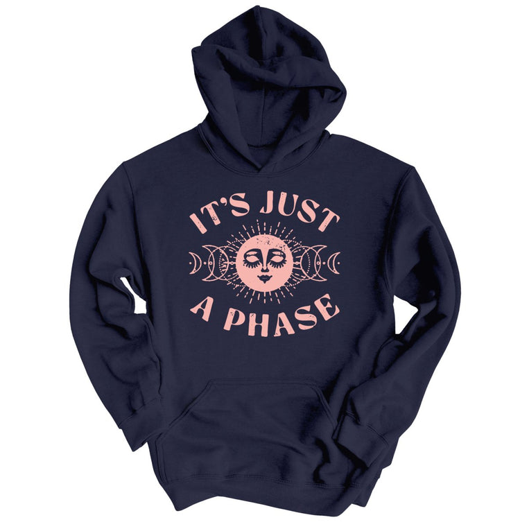 It's Just A Phase Graphic Hoodie - Classic Navy