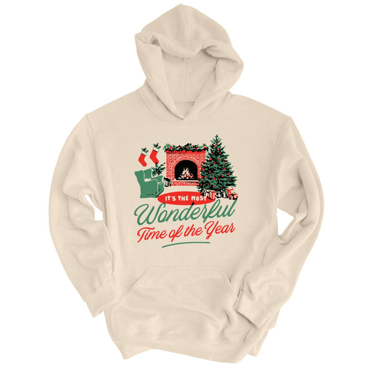 It's The Most Wonderful Time Of The Year Graphic Hoodie - Sand