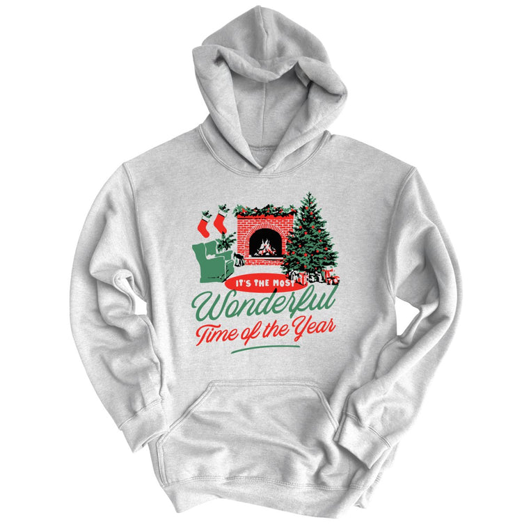 It's The Most Wonderful Time Of The Year Graphic Hoodie - Ash