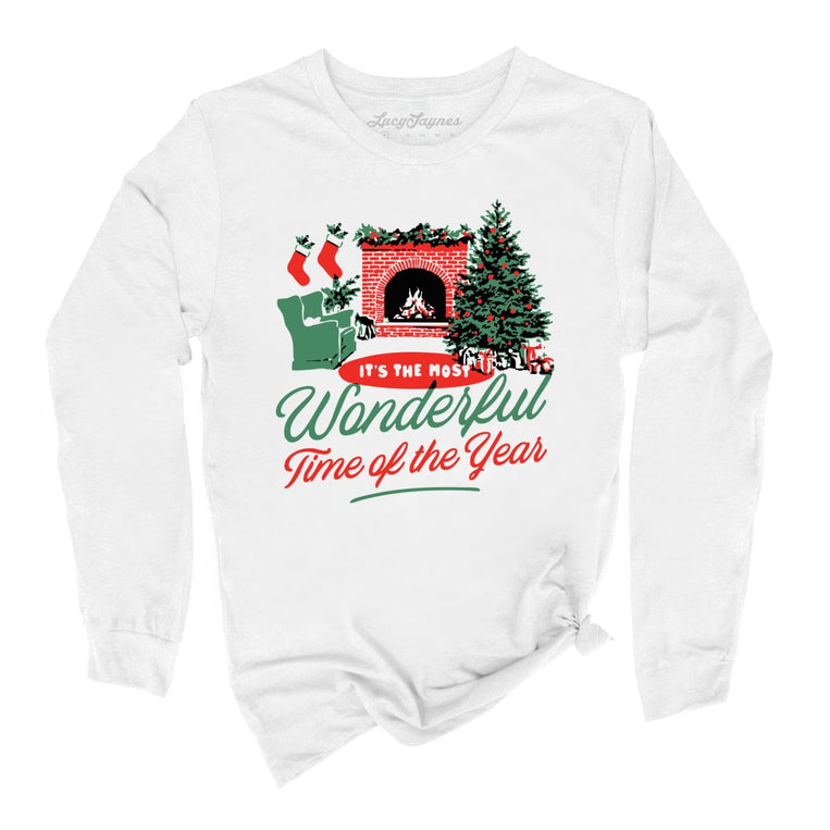 It's The Most Wonderful Time Of The Year Graphic Long Sleeve Tee