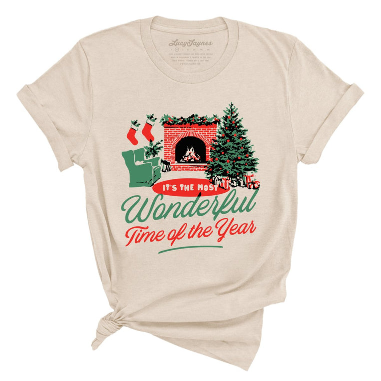 It's The Most Wonderful Time Of The Year Graphic Tee - Soft Cream