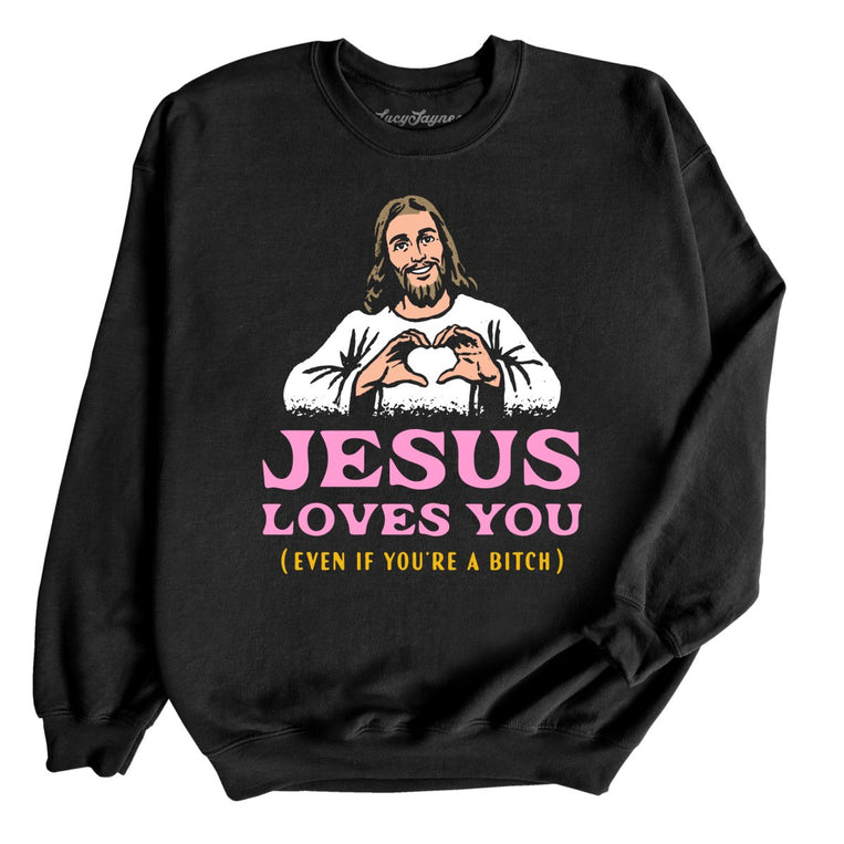 Jesus Loves You Graphic Sweatshirt