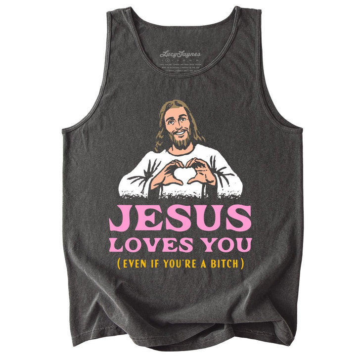 Jesus Loves You Comfort Colors Tank Top