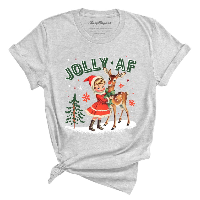 Jolly AF Graphic Tee - Athletic Heather