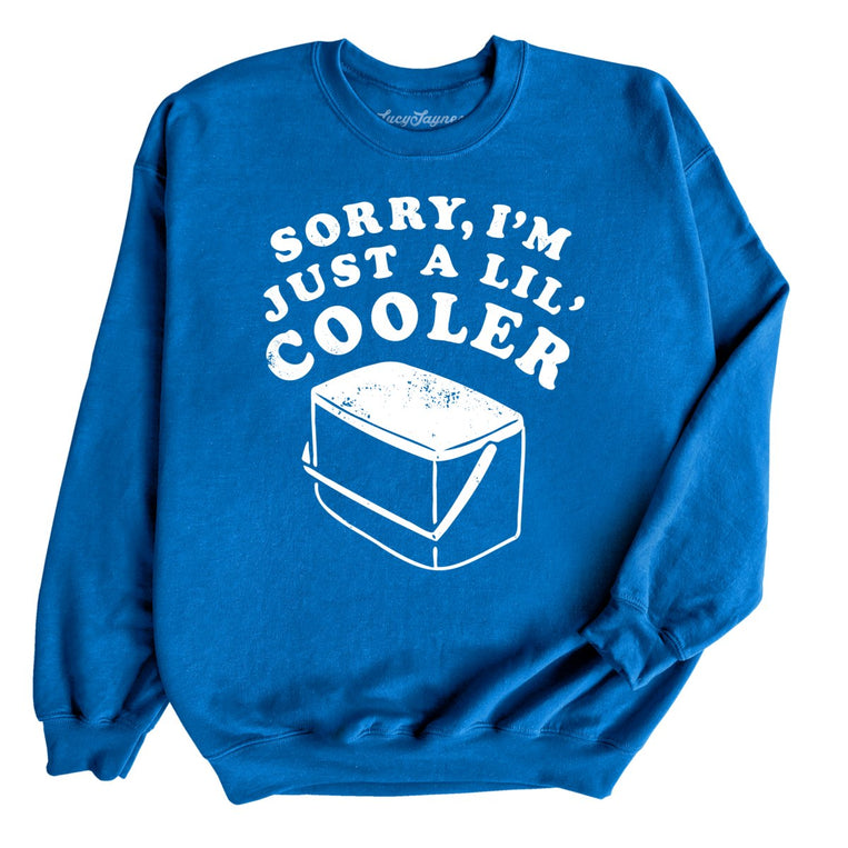 Just A Lil' Cooler Graphic Sweatshirt - Royal