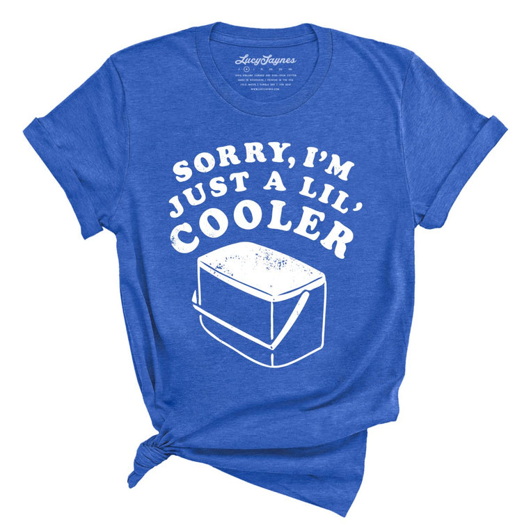 Just A Lil' Cooler Graphic Tee - Heather True Royal