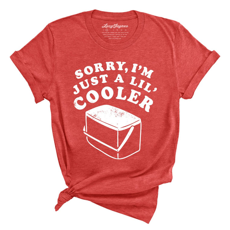 Just A Lil' Cooler Graphic Tee - Heather Red