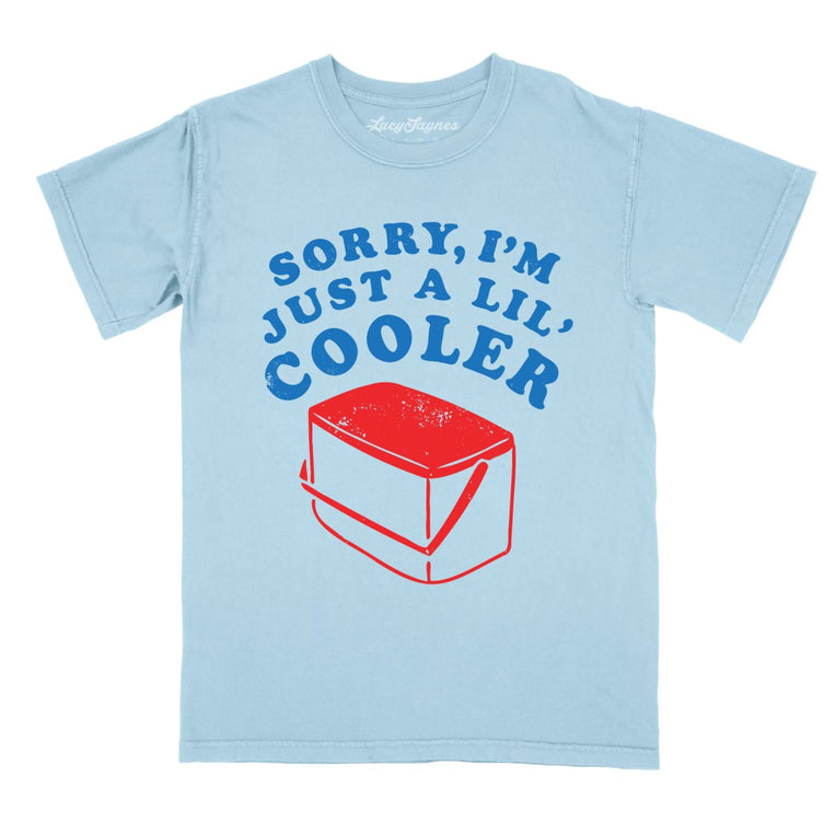 Just A Lil' Cooler Comfort Colors Graphic Tee - Chambray