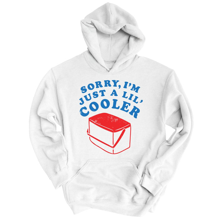 Just A Lil' Cooler Graphic Hoodie - White