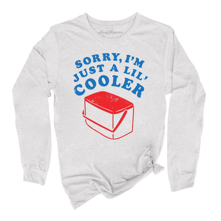 Just A Lil' Cooler Graphic Long Sleeve Tee - Ash
