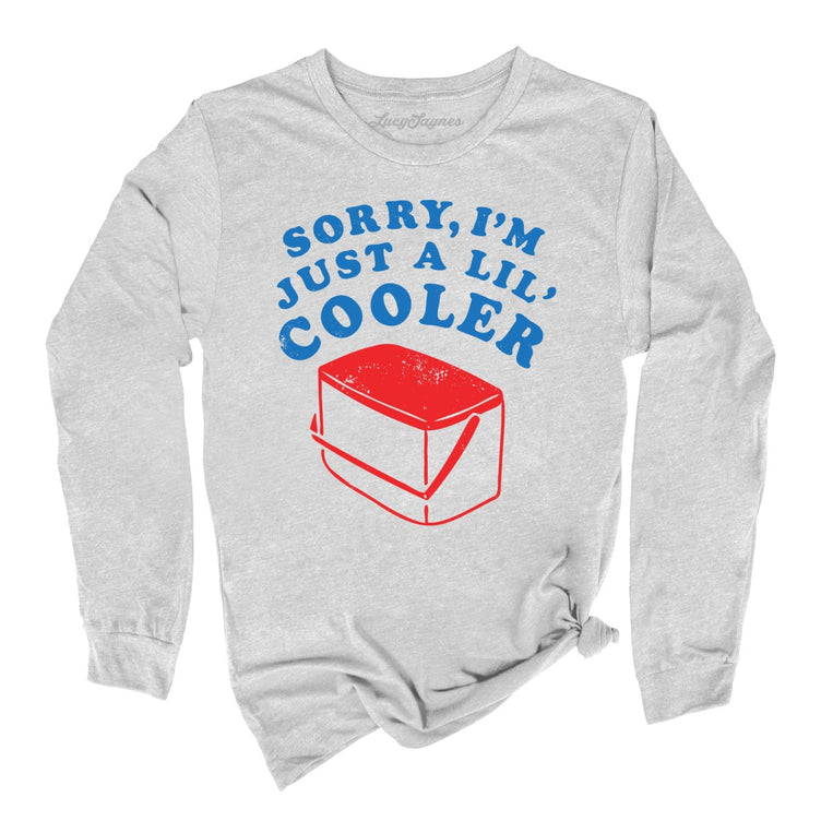 Just A Lil' Cooler Graphic Long Sleeve Tee - Athletic Heather
