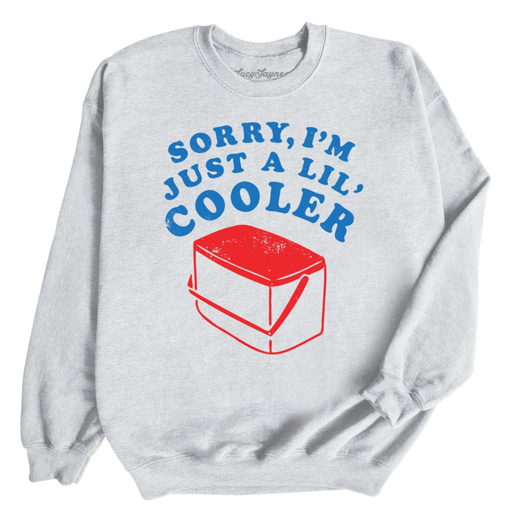 Just A Lil' Cooler Graphic Sweatshirt - Ash