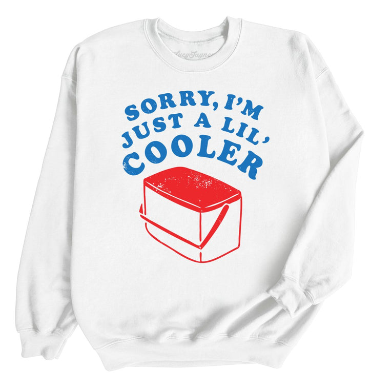 Just A Lil' Cooler Graphic Sweatshirt - White