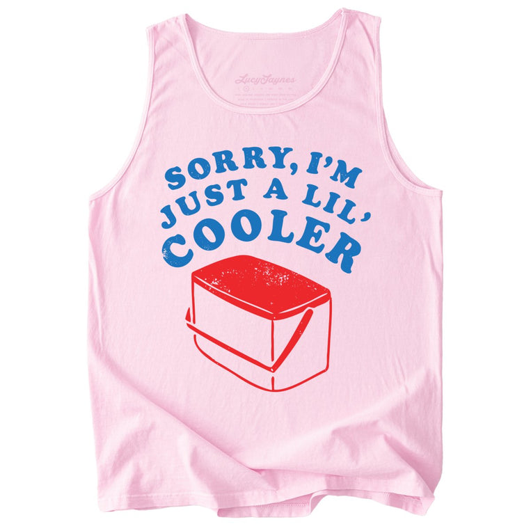 Just A Lil' Cooler Comfort Colors Graphic Tank Top - Blossom