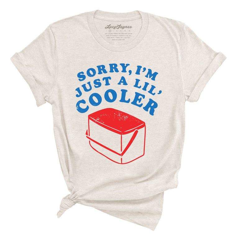 Just A Lil' Cooler Graphic Tee - Heather Dust