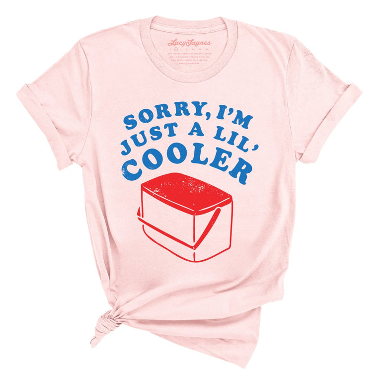 Just A Lil' Cooler Graphic Tee - Soft Pink