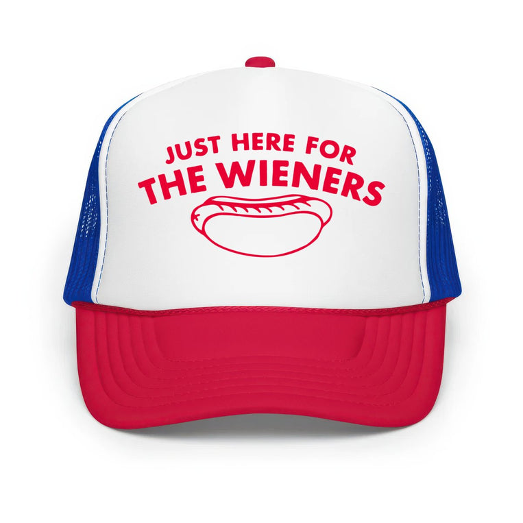 Just Here For The Wieners Classic Foam Trucker Hat