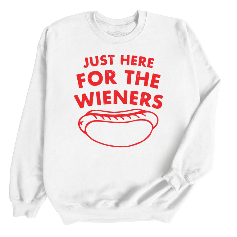 Just Here For The Wieners Graphic Sweatshirt