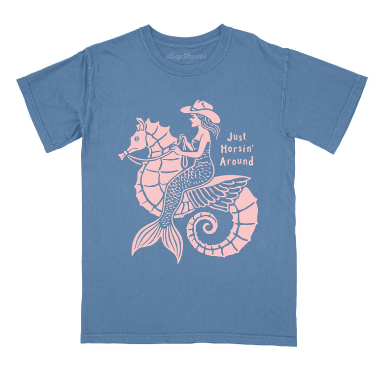 Just Horsin' Around Comfort Colors Graphic Tee