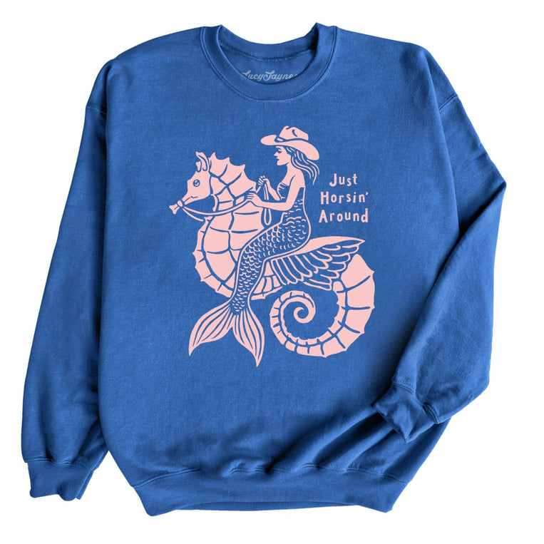 Just Horsin' Around Graphic Sweatshirt